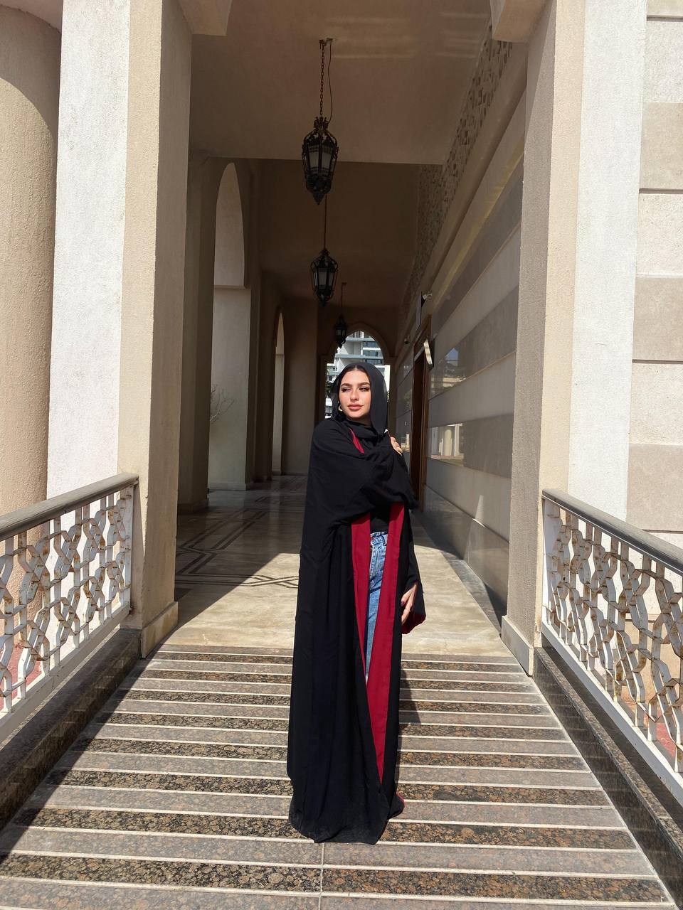 Double Face Abaya