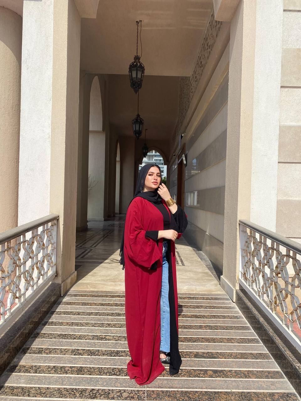 Double Face Abaya