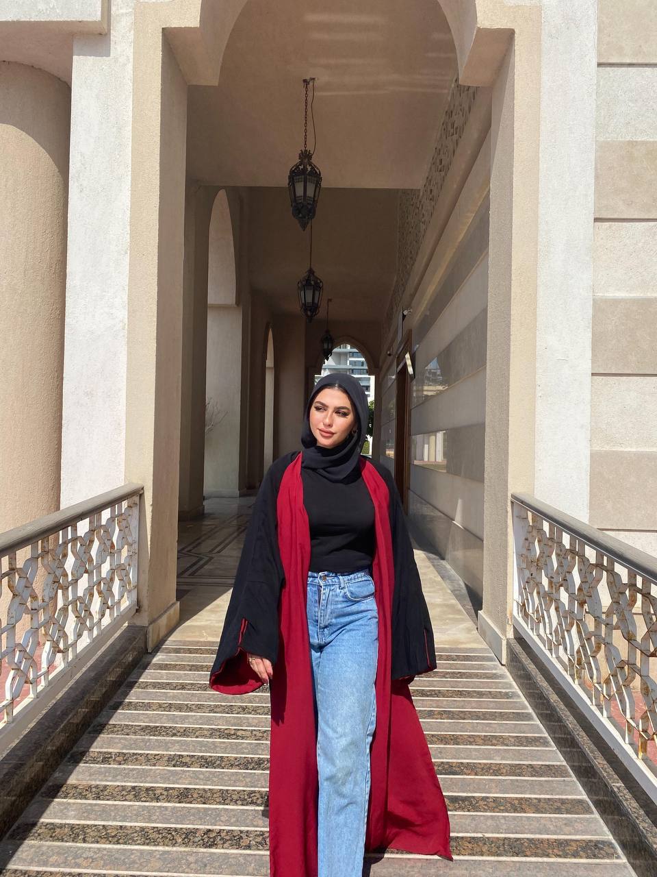 Double Face Abaya