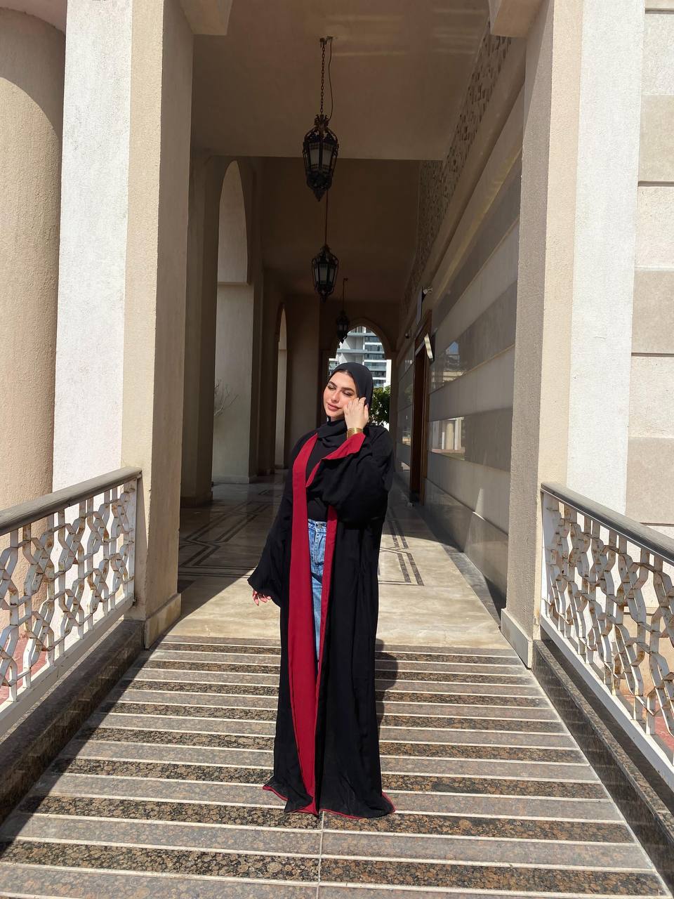 Double Face Abaya
