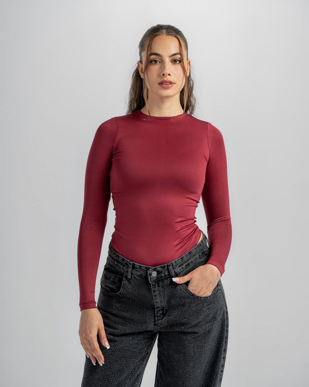 Basic Top - Burgundy