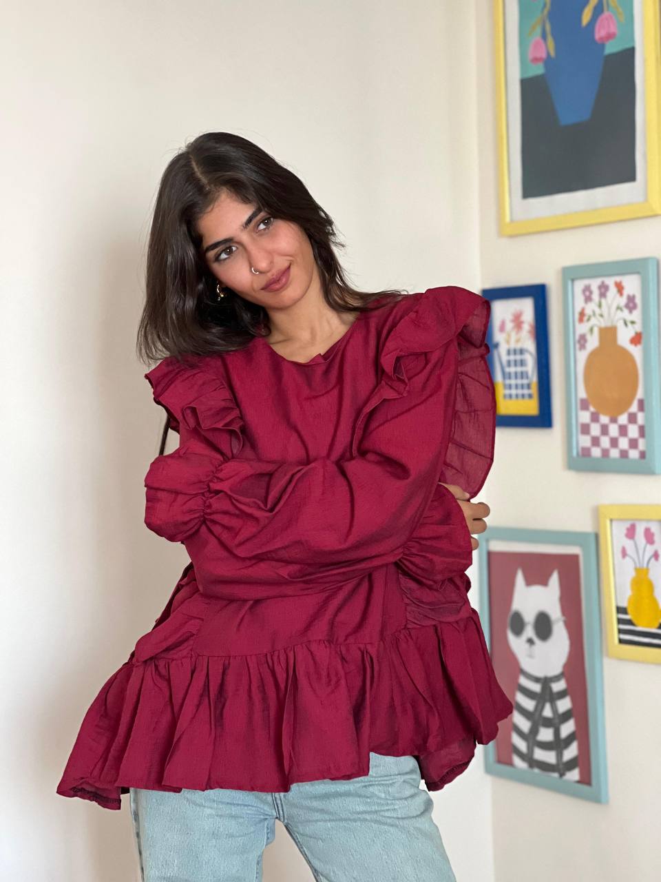 Kettan Blouse - Burgundy