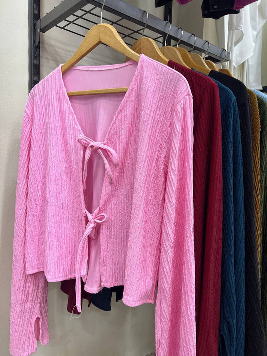 Crinkle Blouse - Pink