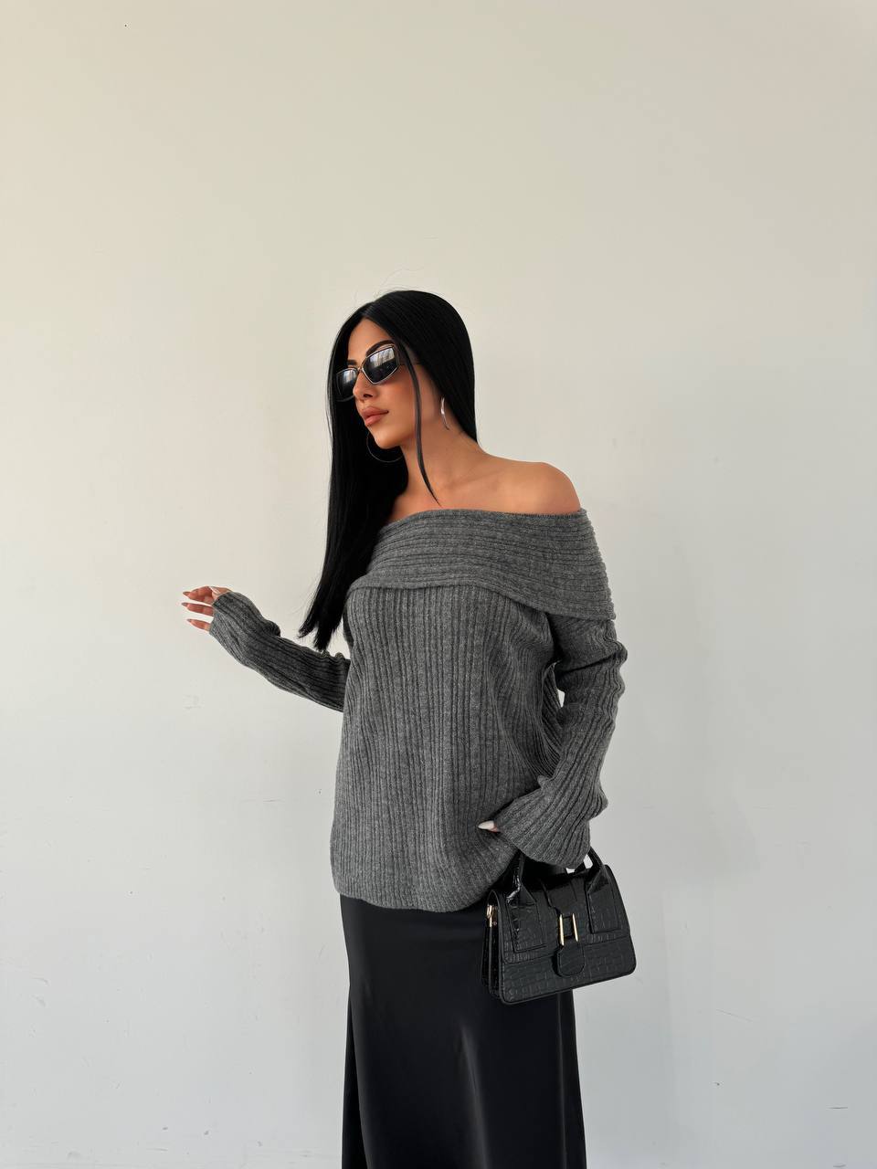 Off Shoulder Sweater