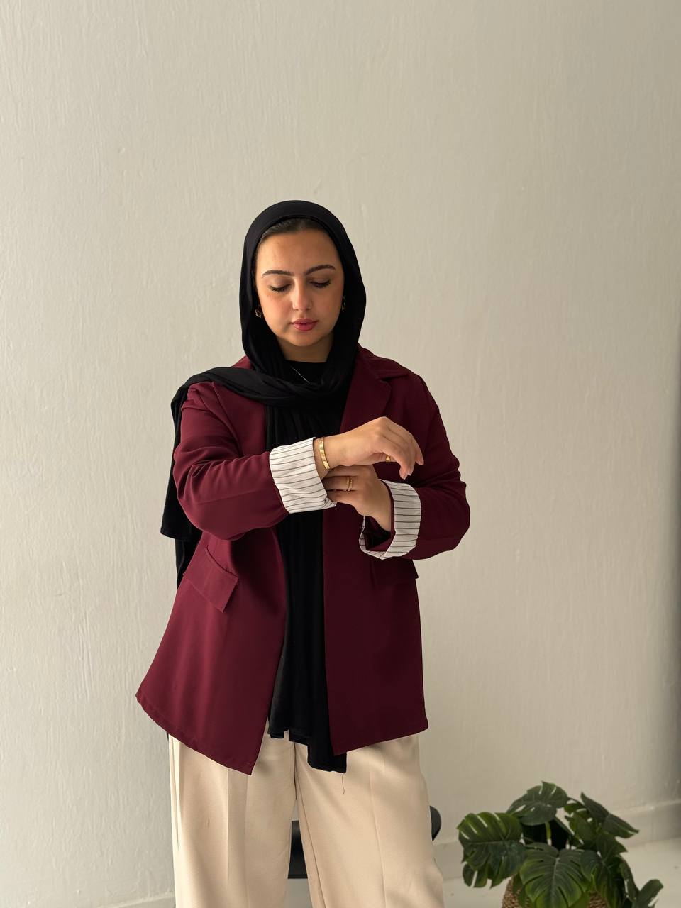 بليزر روزالين - عنابي