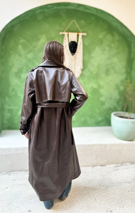 Leather Trench Coat